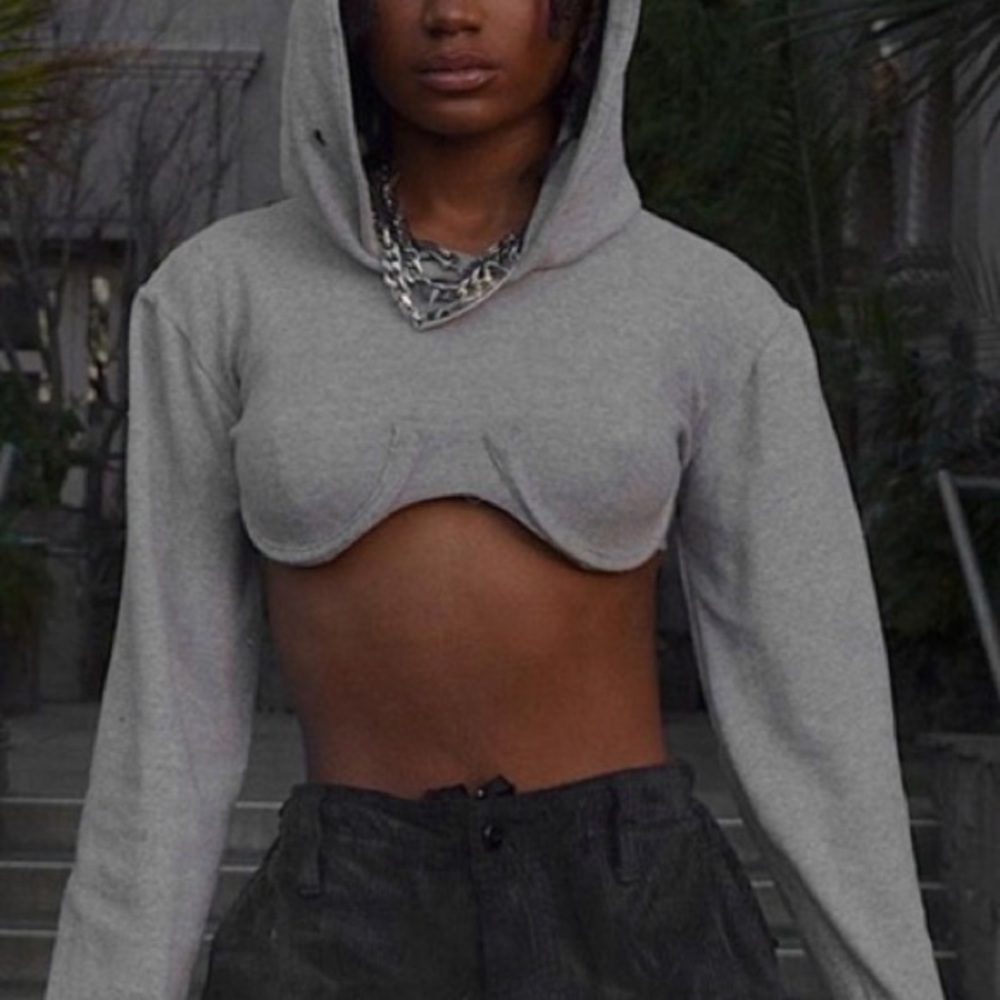 Gray hoodie
